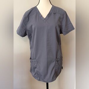 Landau ProFlex Charcoal Scrub Top